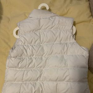 White north face down vest small
